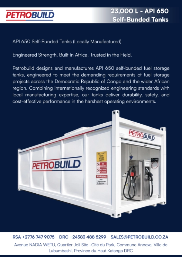 23000 litre API 650 self bunded fuel storage tank for bulk diesel storage and industrial fuel management