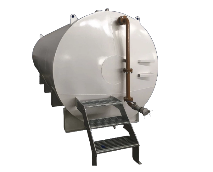 Single skin round fuel storage tank for diesel storage, fuel dispensing and industrial liquid applications
