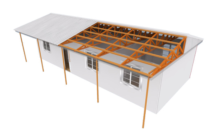 Prefabricated camp building designed for mining accommodation and remote industrial operations